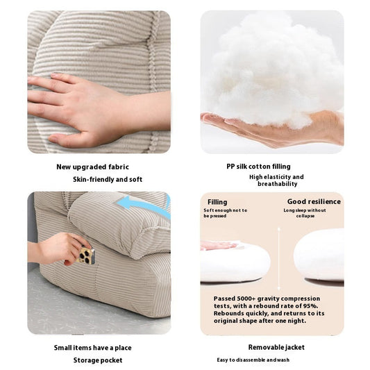 Bedside Soft Upholstery Pillow Neck And Waist Support Lazy Sofa
