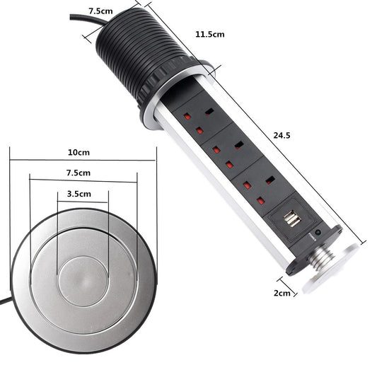 Usb Socket European Standard Office Hidden Desktop Socket