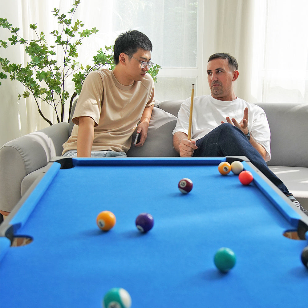 3 In 1 48in Folding Portable Combo Game Table Set With Ping Pong, Slide Hockey, Pool Billiards For Kids And Adults