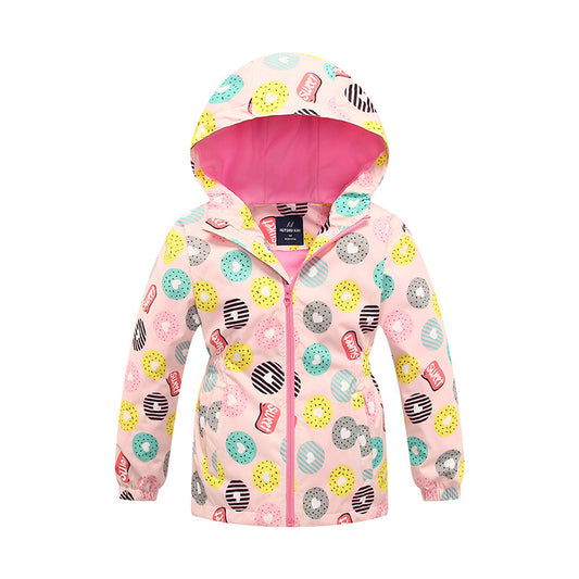 Mid-length Windbreaker Thickened Warmth Jacket Children's Style Jacket
