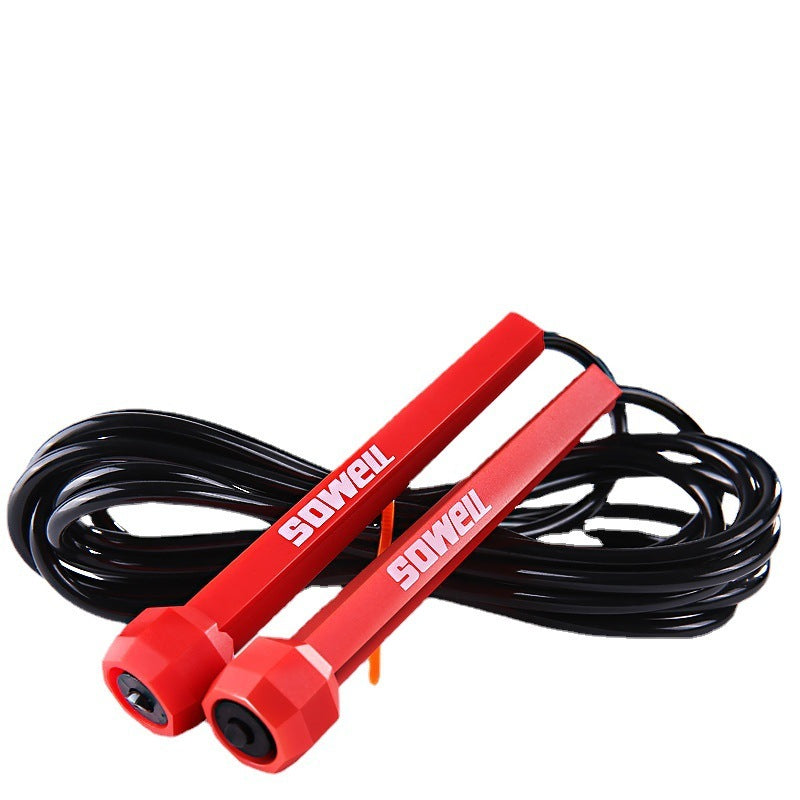 Fitness Crossfit Skipping Rope Cord Speed Jumping Exercise Equipment Adjustable Boxing Skipping Sport Rope Red Balck