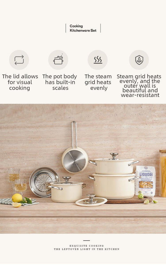 Stainless Steel Pot 4-piece Set