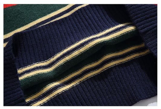 Áo len kẻ sọc nam