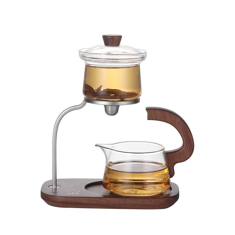 Lazy Tea Making Pot Glass Teapot Automatic Tea Set