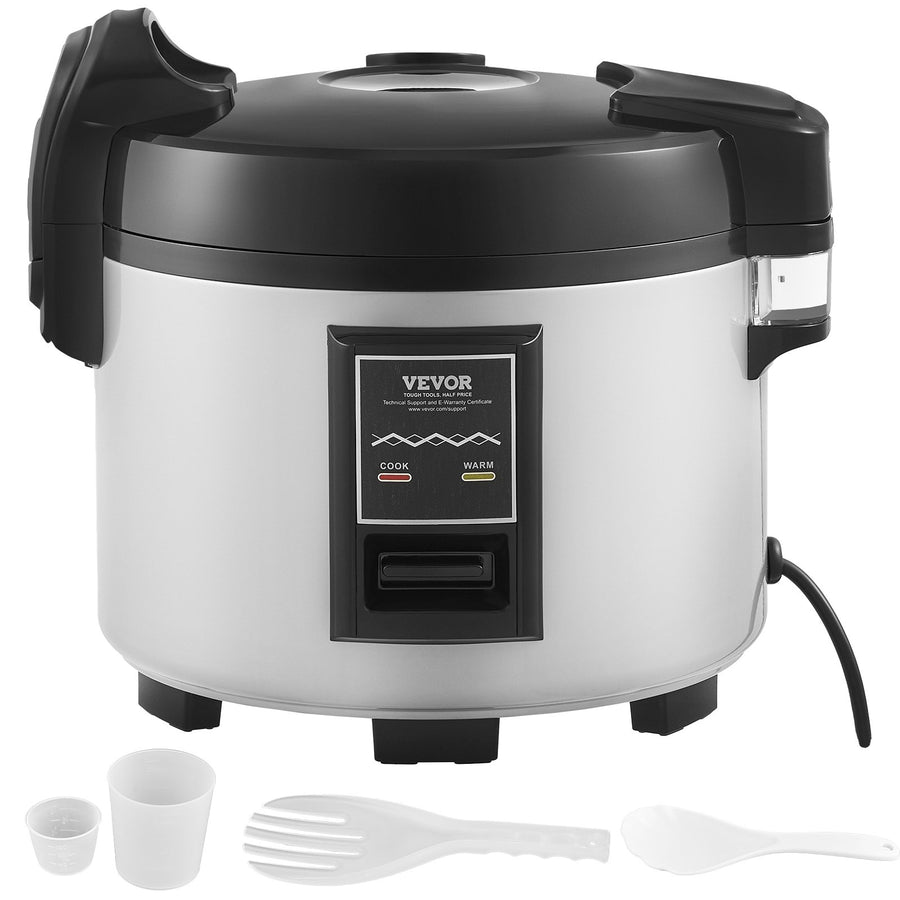 Kommerzieller Reiskocher 45-Tassen-Reiskocher 9 Liter Großer Reiskocher Und Warmhalter Mit Antihaftbeschichtetem Innentopf Schnelles Kochen Und 12 Stunden Warmhalten