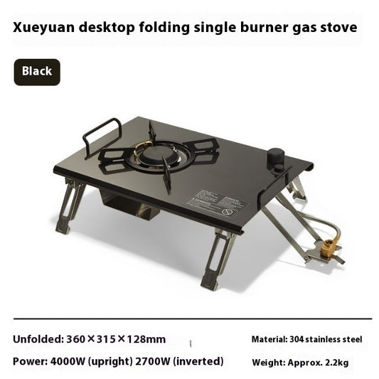Portable gas stove for outdoor camping