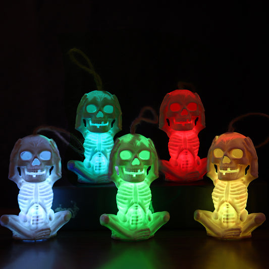 Luz de calavera de Halloween