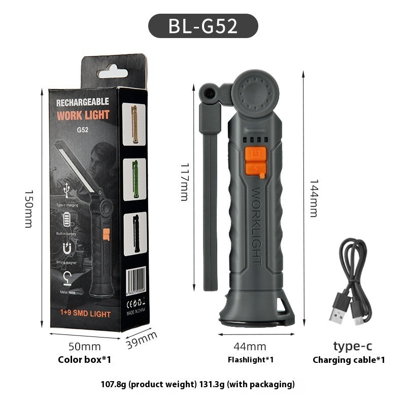 USB Multifunctional COB Magnet Auto Repair Work Light