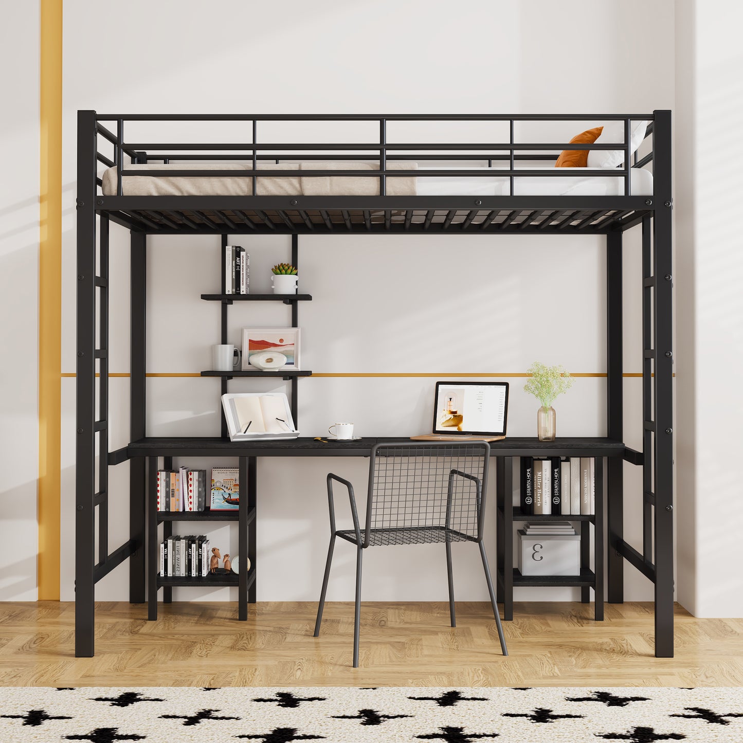 MDF Metal Bunk Bed