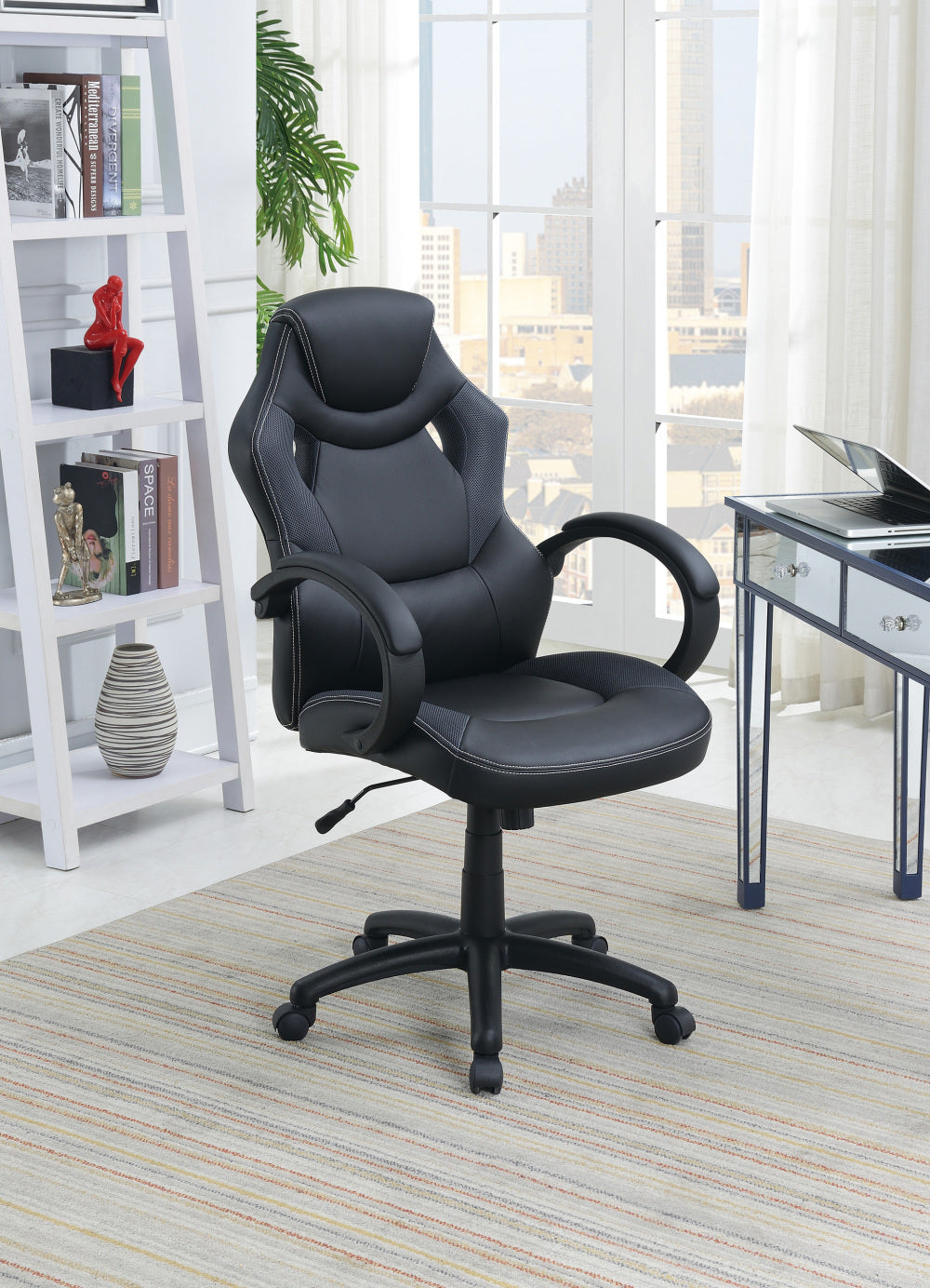 Adjustable Heigh Executive Office Chair, Black