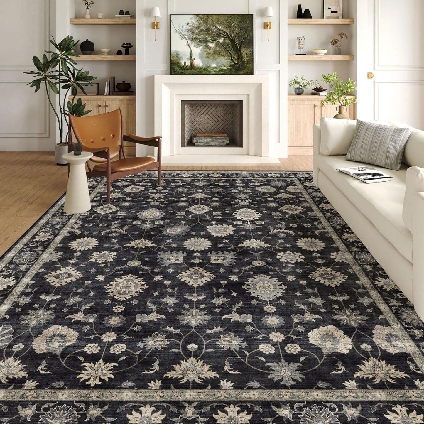 Carpet Vintage Persian Crystal Velvet Thickened Sofa Cover Non-slip Bedside Blanket