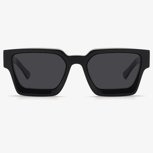 Square Plate Glasses Men's And Women's Simple Trendy Large Rim Sunglasses Good-looking Niche Sunglasses