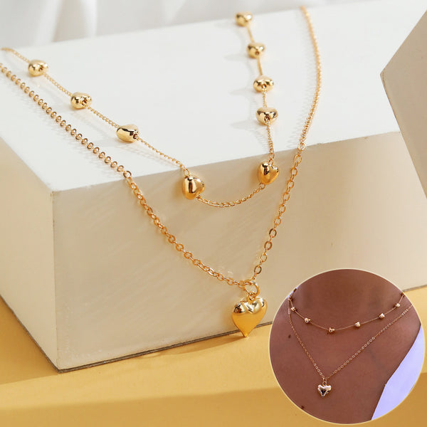Double layer necklace