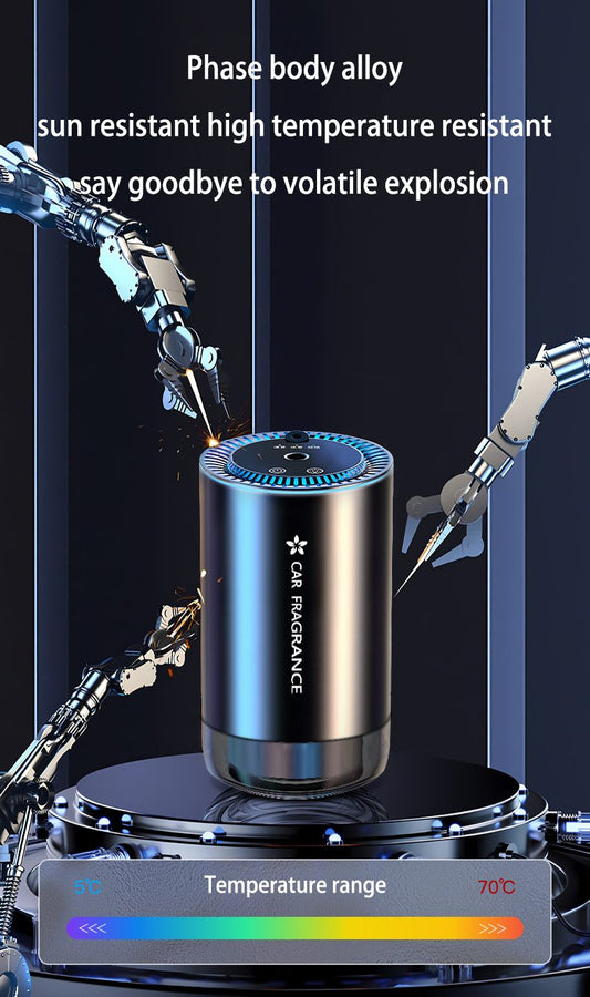 The new intelligent car humidifier sprays mist and starts the built-in battery spray aromatherapy machine with the car