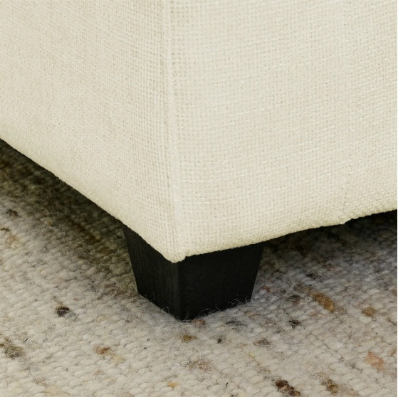 Comfy Cloud Couch Sectional 3 Seat Sofa With 2 Ottoman, Chenille Sofa Sleeper Deep Seat Sofa With Throw Pillows For Living Room Beige White