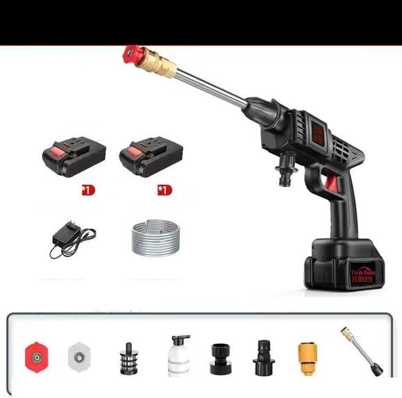 Wireless Lithium Electric Car Wash Machine Auto Water Gun Fully Automatic High Pressure Tool
