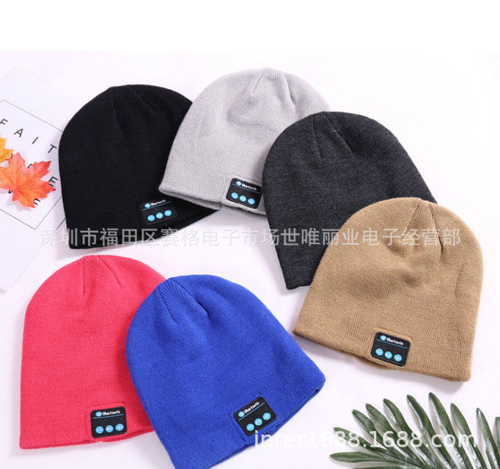 Wireless Bluetooth Hat Call Music Stereo Knitted Bluetooth Headset Hat