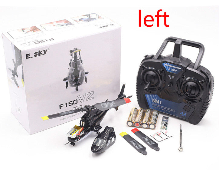 Flybarless four-channel remote control helicopter