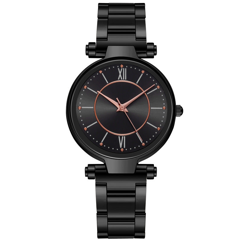 Steel belt female student casual quartz watch