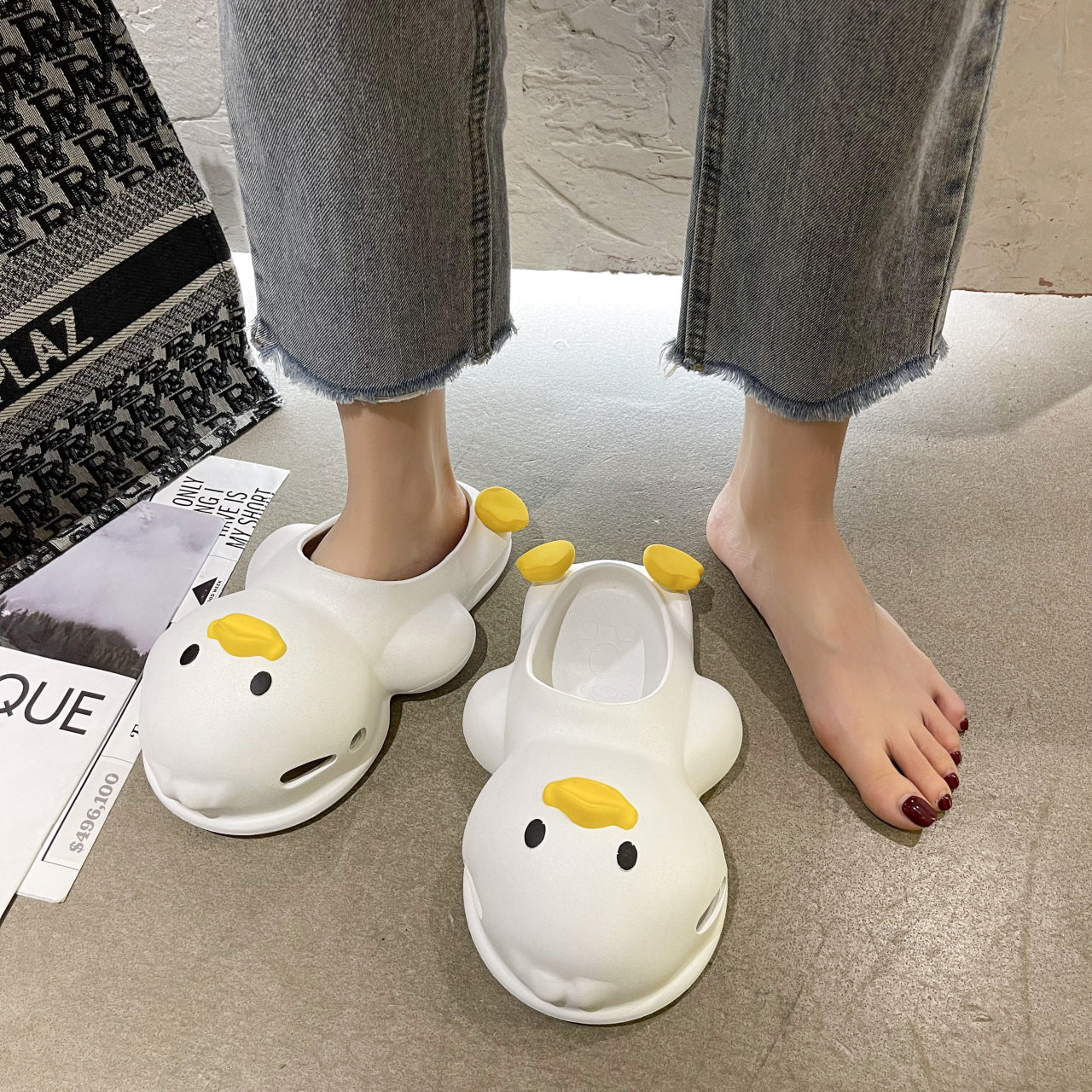 Fashion Design Korean Version Of Home Comfortable Set-up Beach Shoes And Slippers