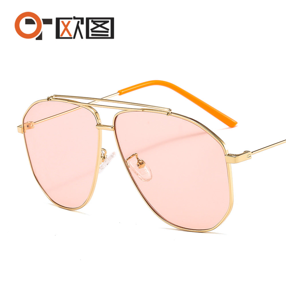 New GG Metal Sunglasses 9835 Men And Women All-match Sunglasses