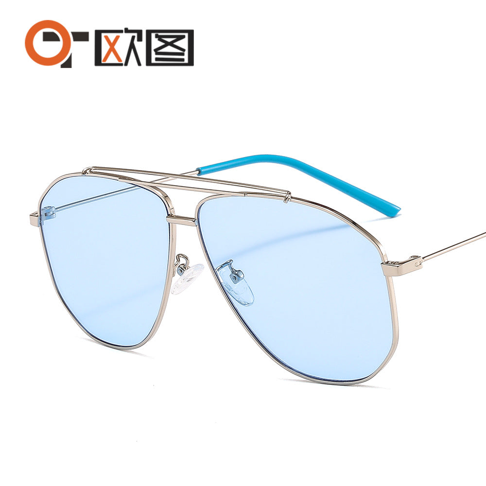 New GG Metal Sunglasses 9835 Men And Women All-match Sunglasses