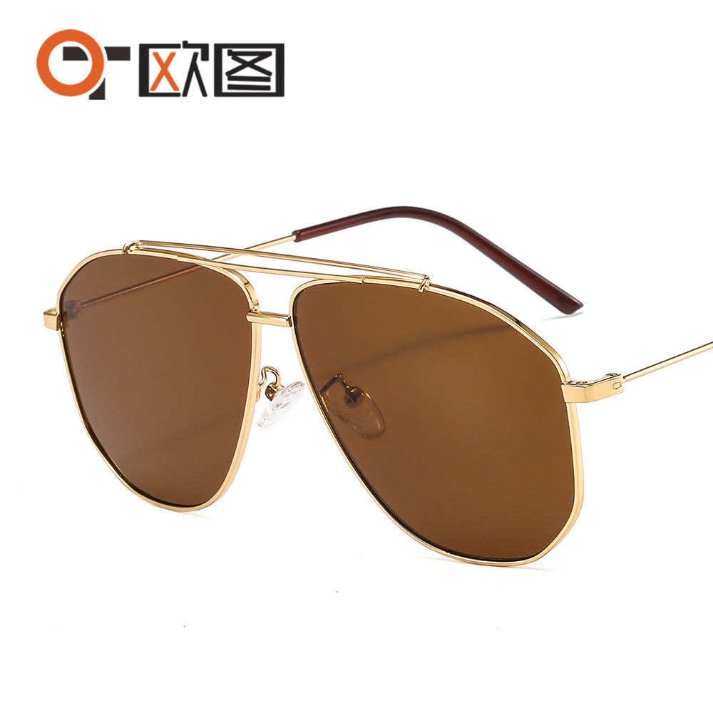 New GG Metal Sunglasses 9835 Men And Women All-match Sunglasses