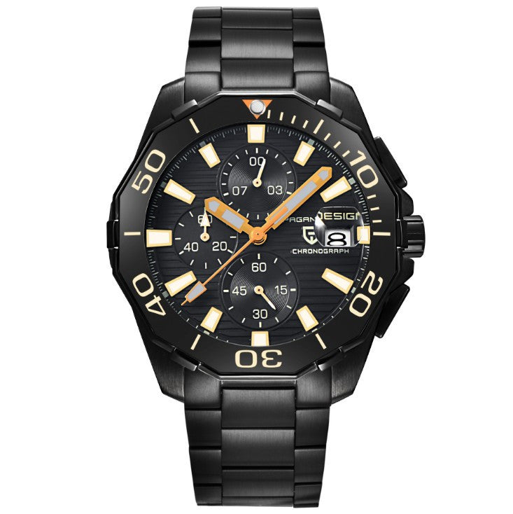 Men's watch with multi function large dial