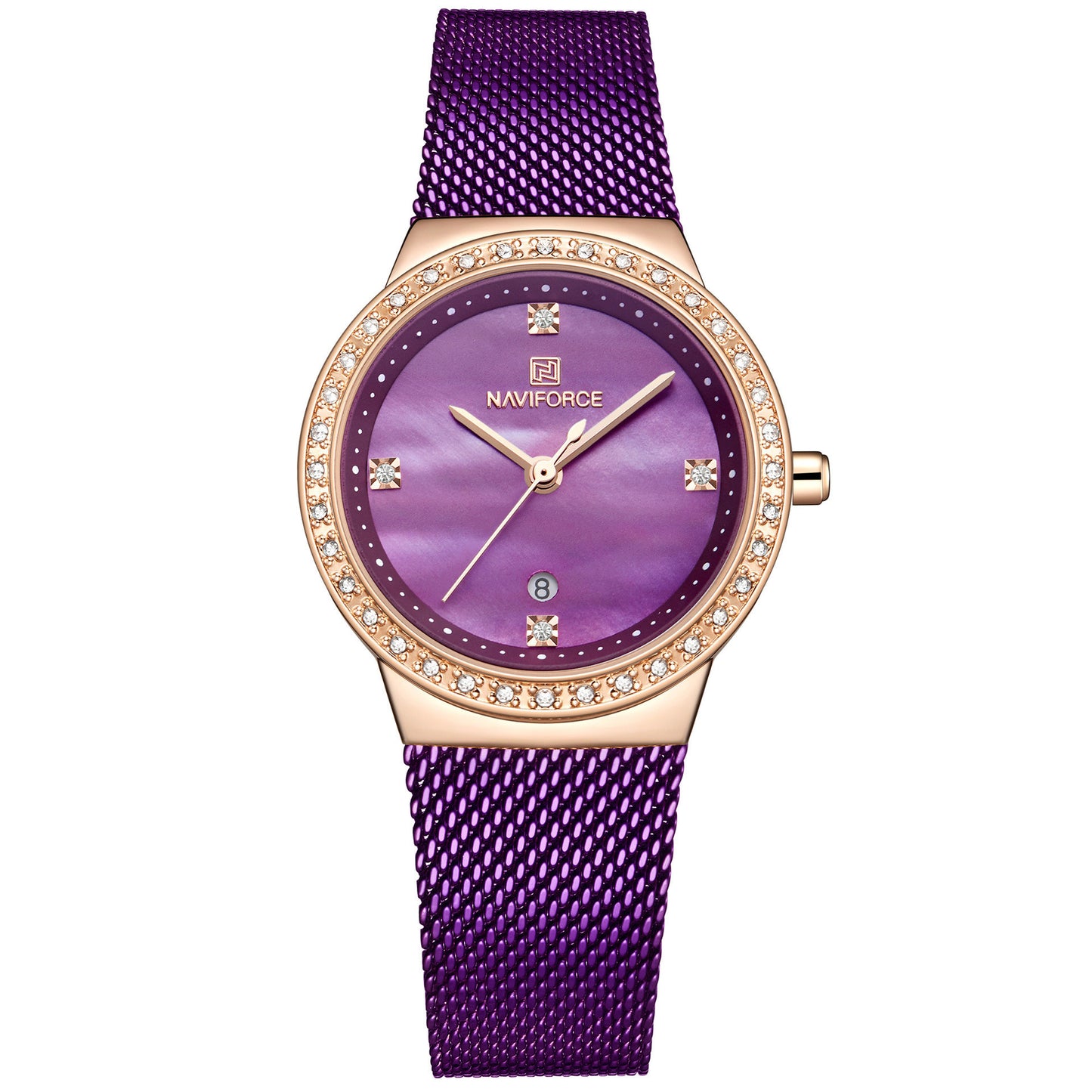 Simple waterproof ladies diamond watch