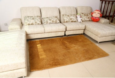 Smooth silk wool carpet, bedroom living room bedside carpet