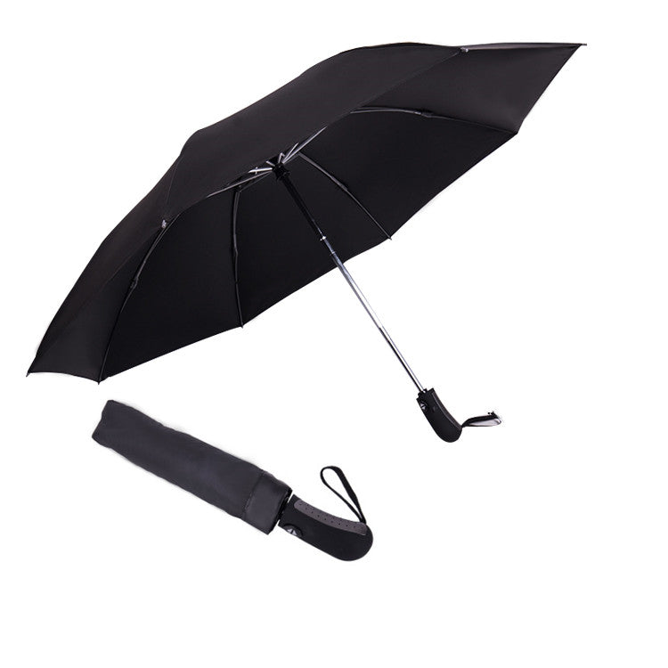 Tri-fold reverse umbrella sun-shading semi-shading automatic umbrella