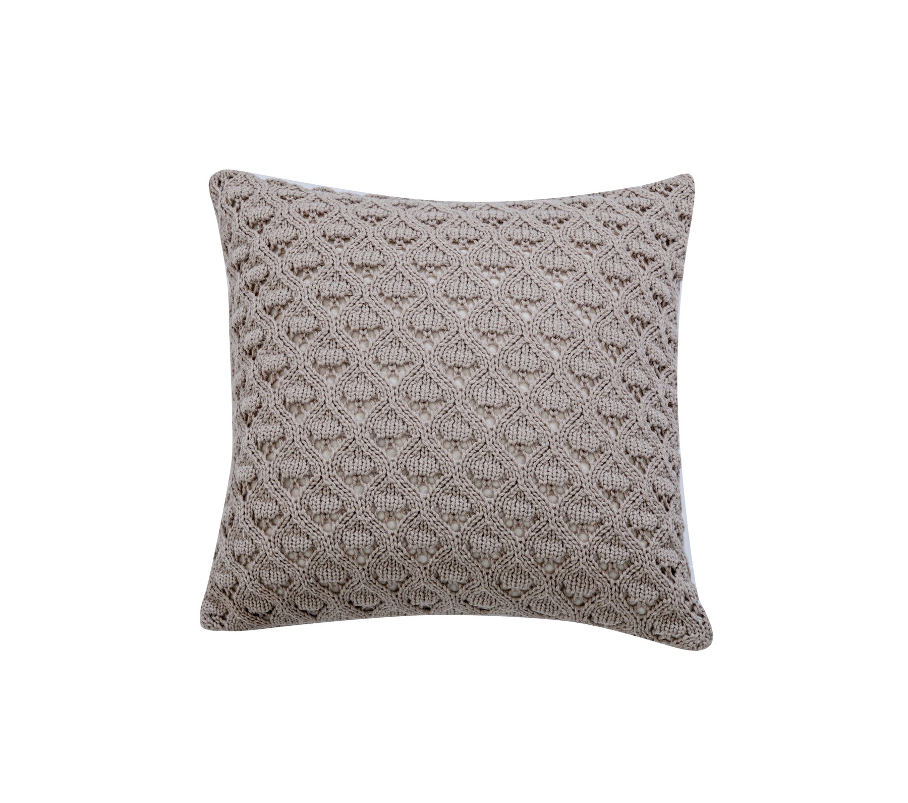 Nordic Ins Knitted Pillowcase Lingge Hole Solid Color Acrylic Home Soft Sofa Pillowcase Rolls