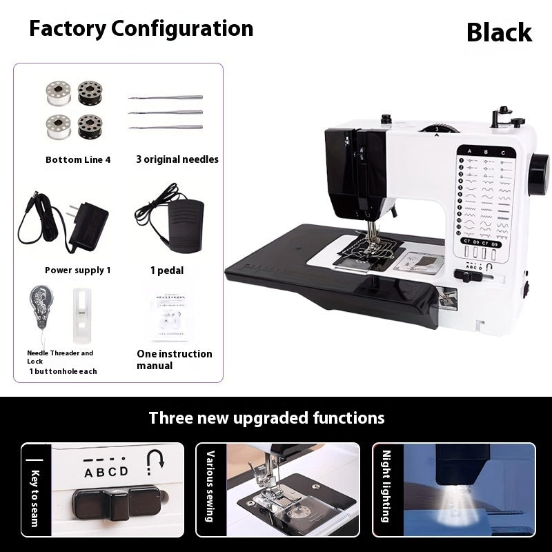 Sewing Machine Household Multi-functional Electric Desktop Automatic Sewing Machine With Expansion Board