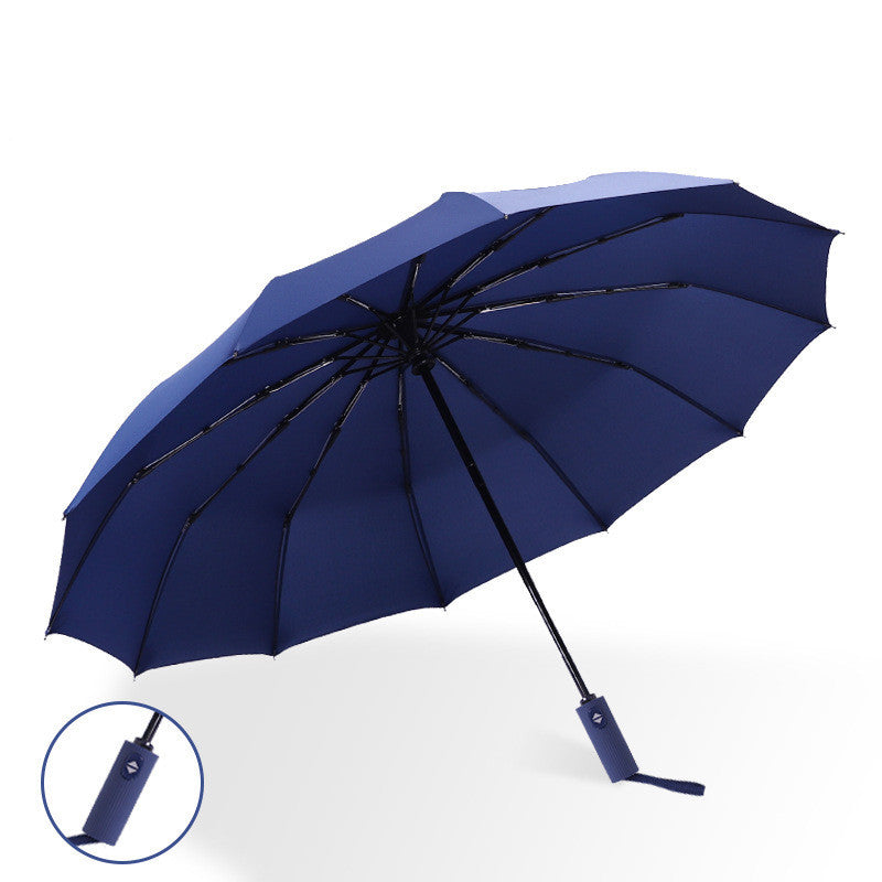 Automatic Umbrella Twelve Bone Three Fold Umbrella