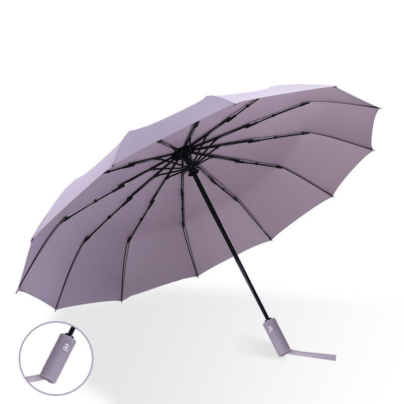 Automatic Umbrella Twelve Bone Three Fold Umbrella