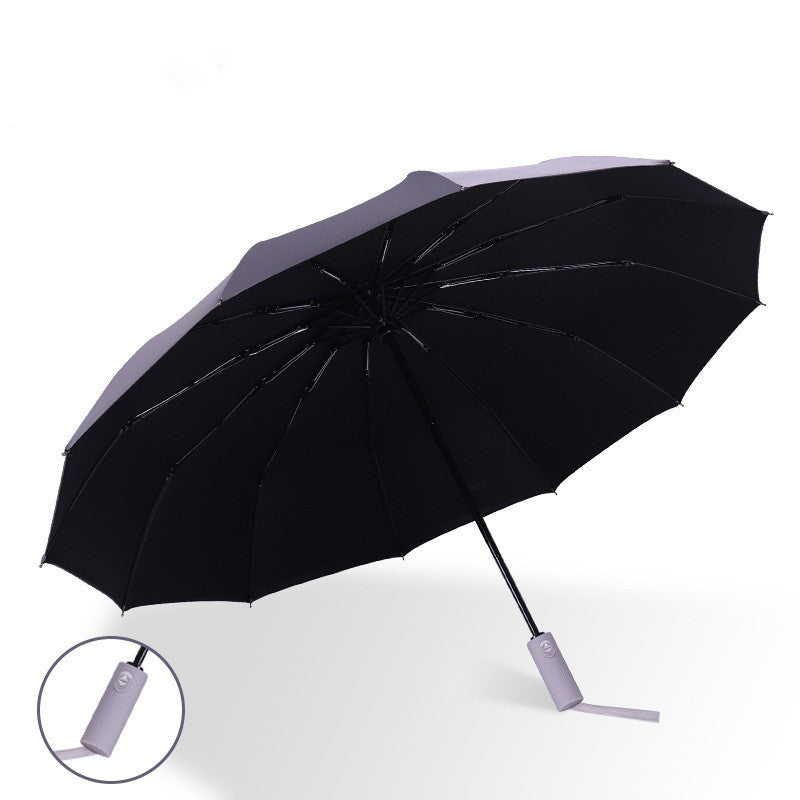 Automatic Umbrella Twelve Bone Three Fold Umbrella