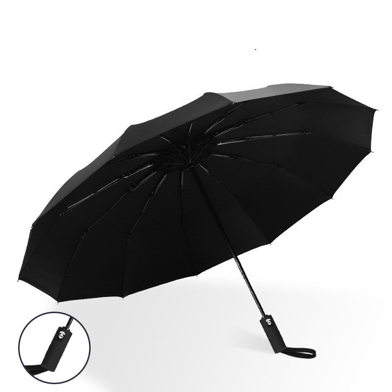 Automatic Umbrella Twelve Bone Three Fold Umbrella