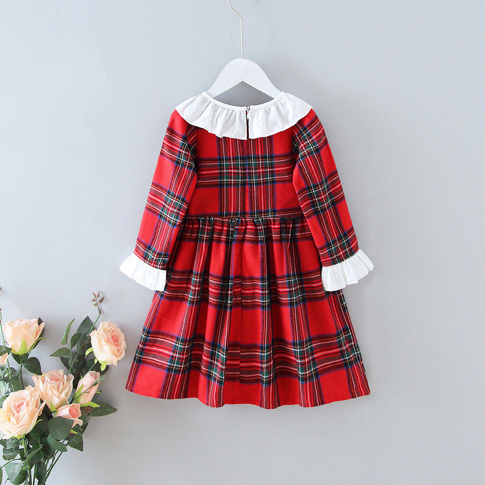 Dress New Children's Clothing Casual Elegant Long-Sleeved Children