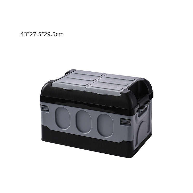 Car Storage Box Car Built-In Storage Box Back Folding Box