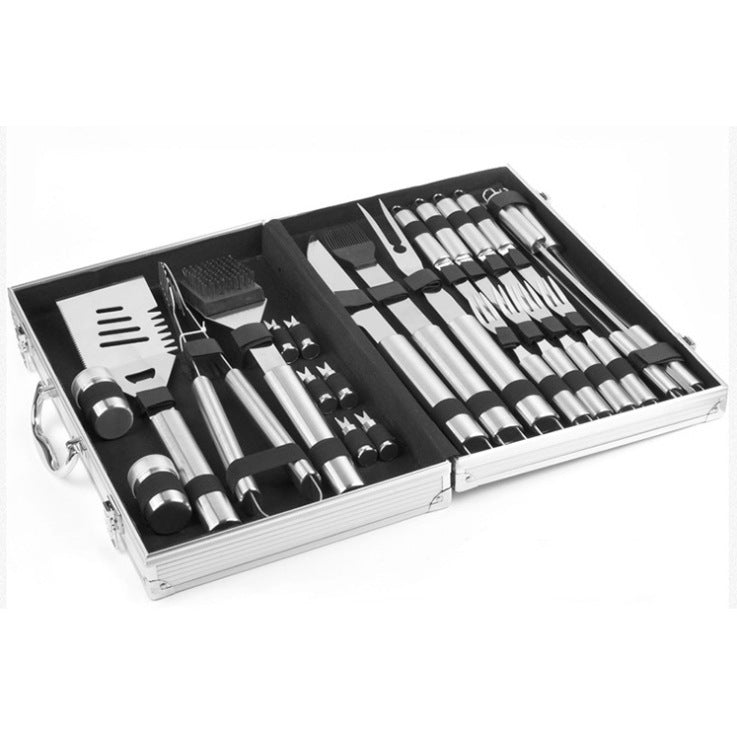 Aluminum Box Stainless Steel Grill Set BBQ Barbecue Ttools