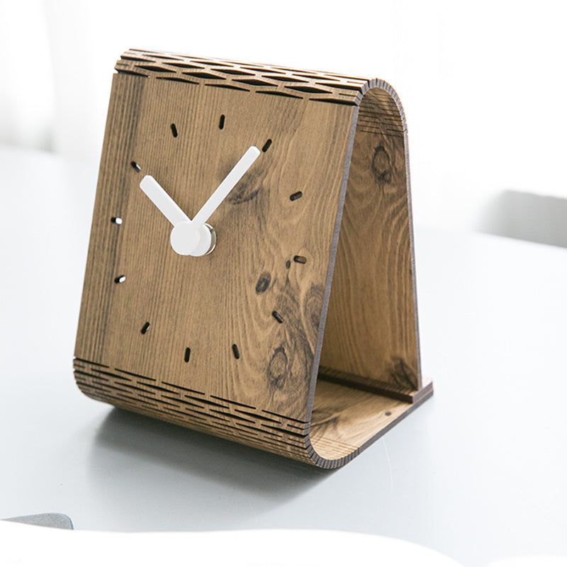 Simple Desktop Desk Clock Desktop Ornaments Desk Clock Bedroom Silent Pendulum Clock Home Wall Clock