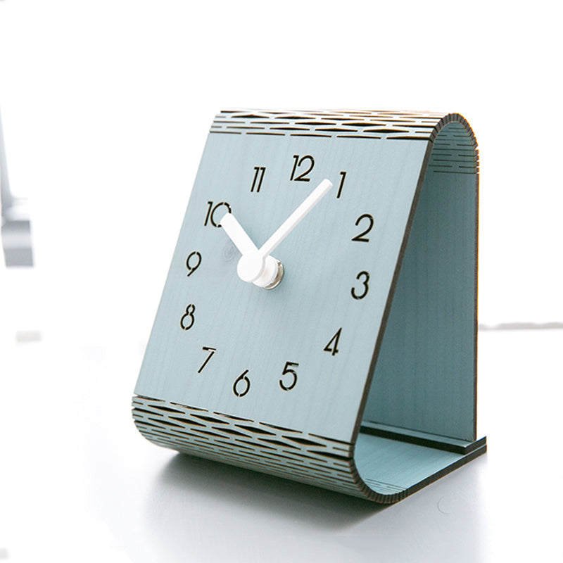 Simple Desktop Desk Clock Desktop Ornaments Desk Clock Bedroom Silent Pendulum Clock Home Wall Clock