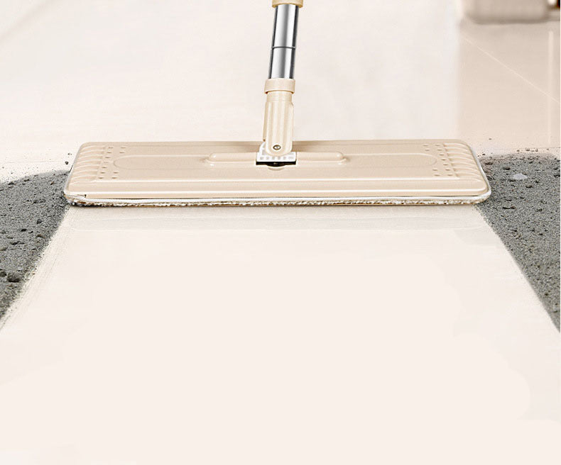 Household Hand-Washing Net Red Flat Lazy Mop Mop With One Mop And Wet And Dry Mopping