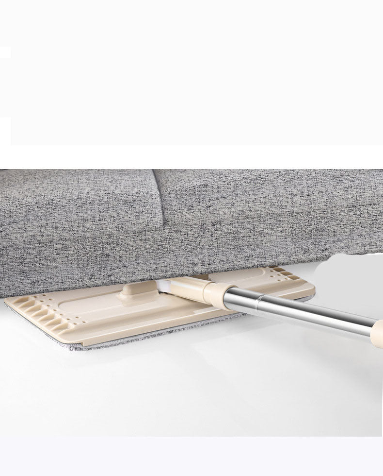 Household Hand-Washing Net Red Flat Lazy Mop Mop With One Mop And Wet And Dry Mopping