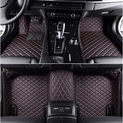 Wear-Resistant Diamond Leather Wire Ring Car Mat