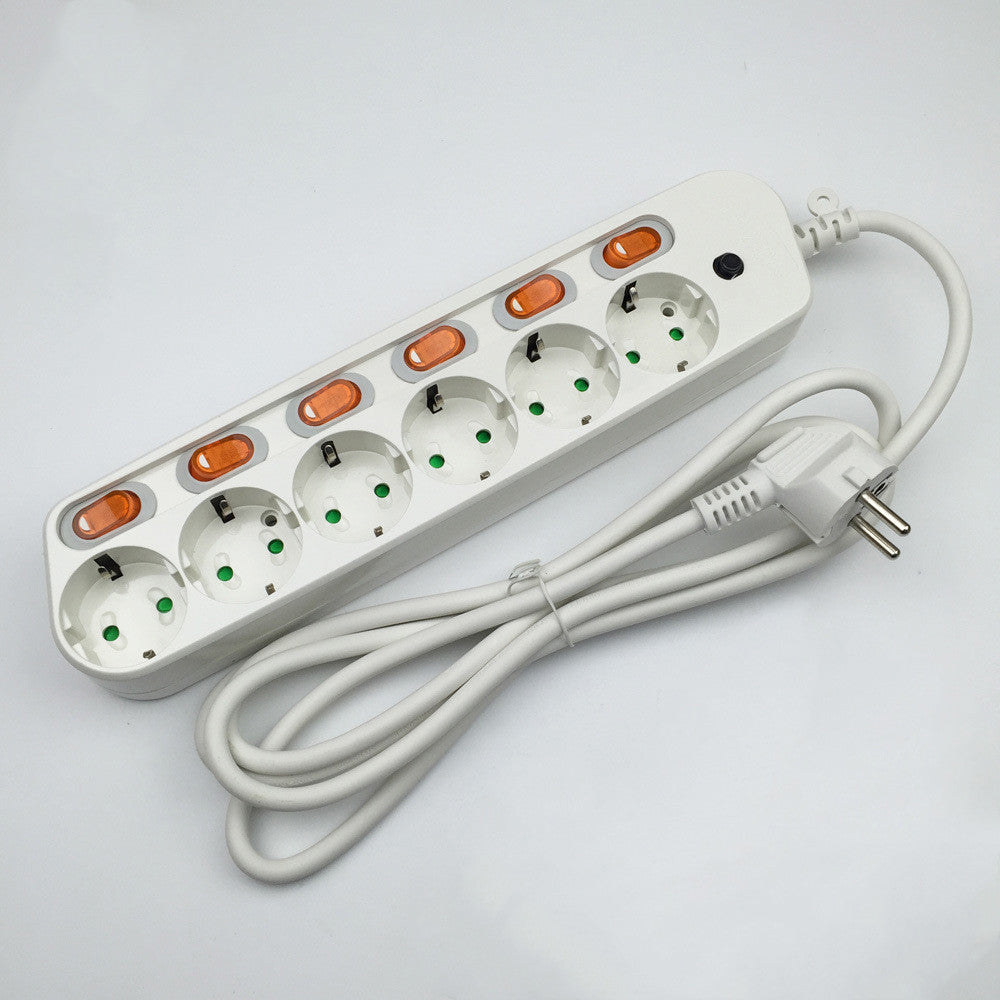 Power Socket Strip, Wiring Board Etension Strip, European Standard European Standard Socket