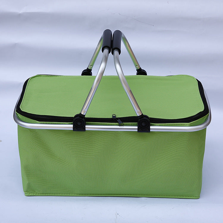 Double Handle Folding Portable Insulated Shopping Basket