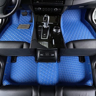 Wear-Resistant Diamond Leather Wire Ring Car Mat