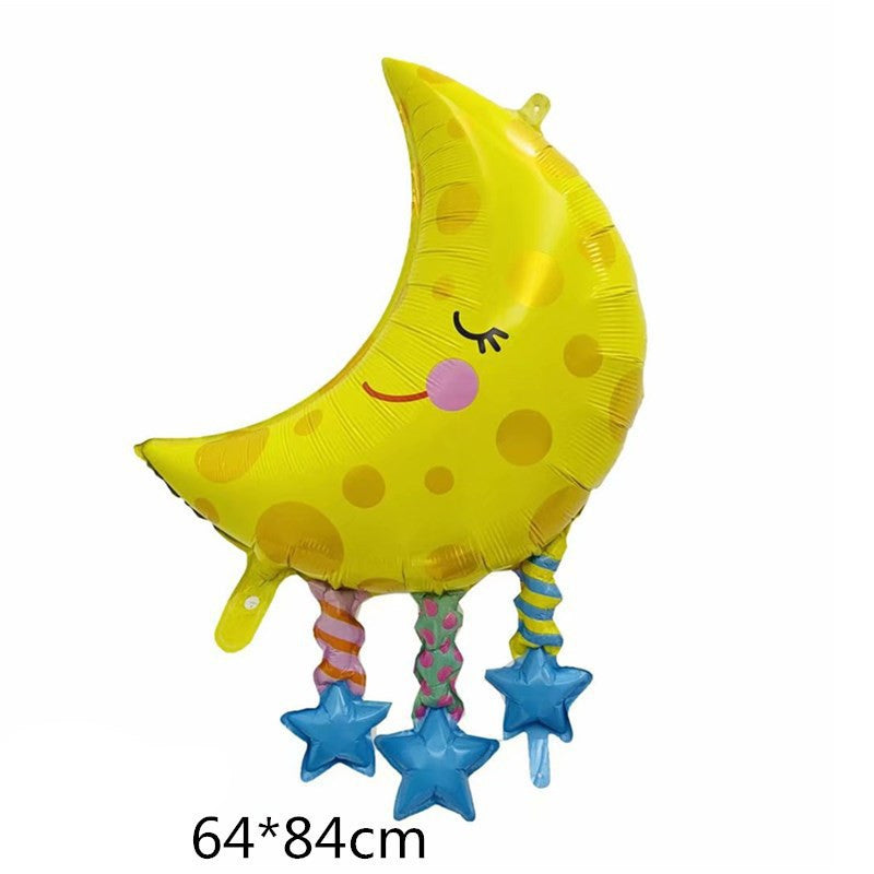 Rainbow Cake Insert Sparkling Meteor Cake Decoration