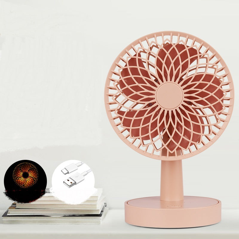 New Style Shaking Head Desktop Charging Fan